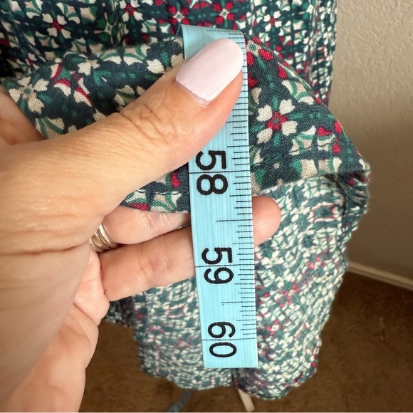 Roxy Start Something Green Pink Strappy Maxi Dress Lightweight Boho Tie Back XL - Picture 11 of 15